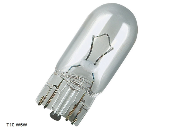 Original mounted T10 halogen lamp 5w5 - replaceable for T10 LED red - 24 volts - EAN: 6090537210298