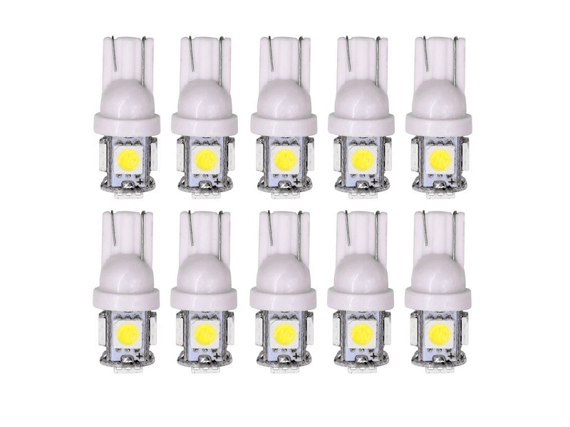 T10 led lamp helder wit 24V - voordeelverpakking 10 stuks - voor 24 volt gebruik - EAN: 6090536944941