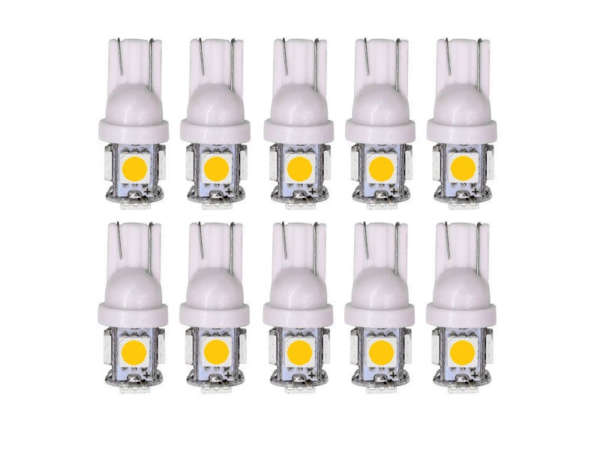 T10 led lamp warm wit 24V - voordeelverpakking 10 stuks - voor 24 volt gebruik - EAN: 6090536889839