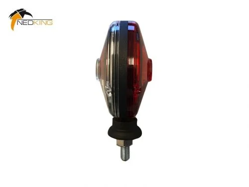 Nedking spiegellamp helder - rood - Hella PABLO uitvoering - hulpknipperlicht - EAN: 6090431347397