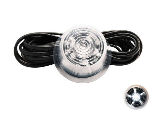 Gylle LED unit xenon wit 6000K met helder glas - onderdeel voor een Deense LED lamp - geschikt voor 12 en 24 volt gebruik - EAN: 7392843079712