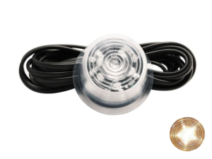 Gylle LED unit warm white 3000K with clear glass - part for a Danish LED lamp - suitable for 12 and 24 volt use - EAN: 7392843074632