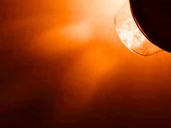 Gylle LED orange mit farbigem Glas - Teil für eine dänische LED-Lampe - geeignet für 12 und 24 Volt - EAN: 7392847307958