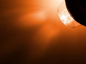 Gylle LED unit oranje met helder glas - onderdeel voor een Deense LED lamp - geschikt voor 12 en 24 volt gebruik - EAN: 7392847307330