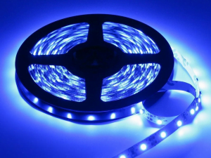 24 Volt LED strip blauw 2.5 met silicone laag IP65 - EAN: 6090432012072