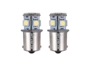 BA15S LED lamp warm white 3000K - suitable for 24 volt use - interior lighting for truck, camper and more - with 8 SMD LED's - EAN: 6090555381369