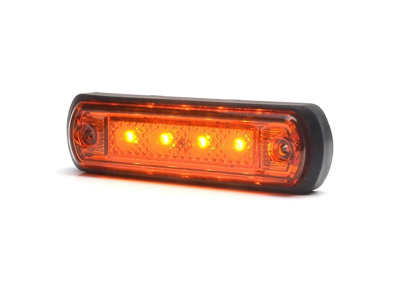 WAŚ W189 LED markeringslamp oranje voor 12 en 24 volt gebruik - zijmarkering EAN: 5901323182266