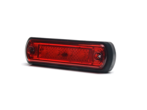 LED markeringslamp rood van WAŚ - model W189 - voor 12 en 24 volt gebruik EAN: 5903098109905
