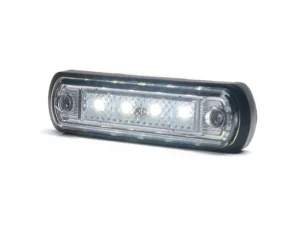 WAŚ W189 LED markeringslamp voor 12 en 24 volt gebruik - wit - contourverlichting EAN: 5903098109707