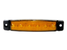 Dasteri 6 LED markeringslamp oranje voor 24 volt gebruik - vrachtwagen verlichting - trailer verlichting - zijmarkering - EAN: 6090541195123