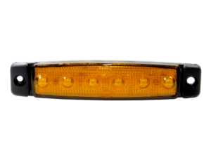 Dasteri 6 LED markeringslamp oranje voor 24 volt gebruik - vrachtwagen verlichting - trailer verlichting - zijmarkering - EAN: 6090541195123