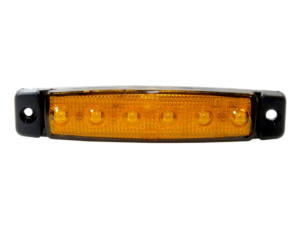 Dasteri 6 LED marking lamp orange for 24 volt use - truck lighting - trailer lighting - side marking - EAN: 6090541195123