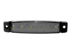 Dasteri 6 LED marker lamp white for 24 volt use - truck lighting - trailer lighting - EAN: 6090541019047