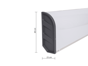 Afmetingen LED lichtbak Nedking - ADL839358 - EAN: 7323030183301