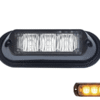 TruckLED LED flitser met 3 LED's - kleur: ORANJE - LED waarschuwingslamp met 30 centimeter aansluitkabel - EAN: 2000010044436