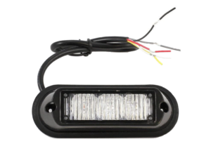 TruckLED LED flitser met 3 LED's - kleur: ORANJE - LED waarschuwingslamp met 30 centimeter aansluitkabel - EAN: 2000010044436