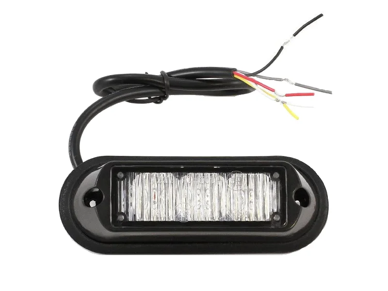 MelTruck® 2x LED Front Flashes Orange Dark 6 Flash Pattern E9 ECE R65 EMC