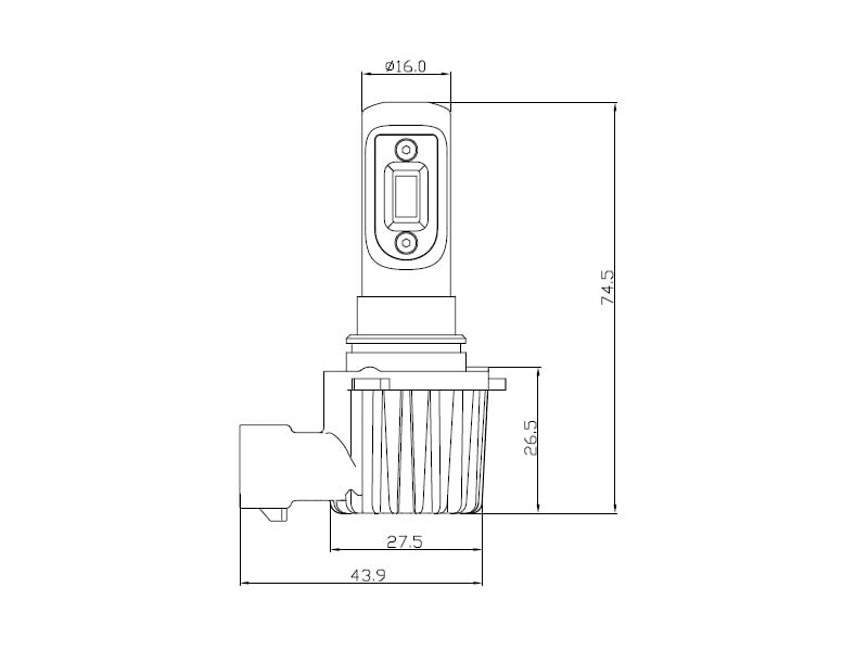 HB4 LED Glühlampenset 12/24 Volt weiß - für 12 und 24 Volt Einsatz