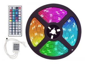 RGB LED strip 12 volts without silicone layer - for car, trailer, camper, boat and more - EAN: 6090430463432