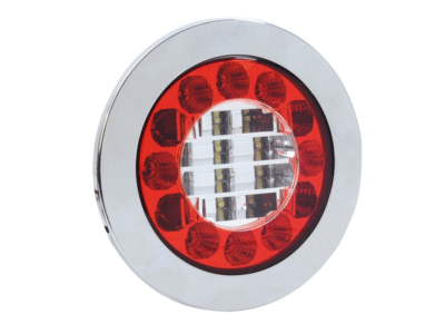 Strands RED EYE LED Rücklicht - rundes LED Rücklicht mit Rückfahrlichtfunktion - für 12 und 24 Volt - EAN: 7323030003616