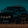 LED Scheinwerfer montiert an Dodge Ram 1500 - montiert von Strands Lighting Division