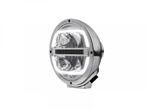 Hella Luminator Voll LED Strahler mit LED Positionslicht - für 12 & 24 Volt - Artikelnummer Hella: 1F8 016 560-031 - Gehäuse: Chrom