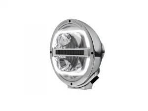 Hella Luminator Voll LED Strahler mit LED Positionslicht - für 12 & 24 Volt - Artikelnummer Hella: 1F8 016 560-031 - Gehäuse: Chrom