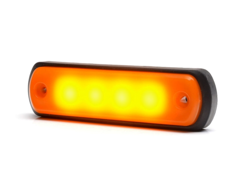 WAŚ W189N NEON marker light orange - suitable for 12 and 24 volt use - to be mounted on your car, truck, trailer, trailer, camper, caravan and more - EAN: 5903098997823