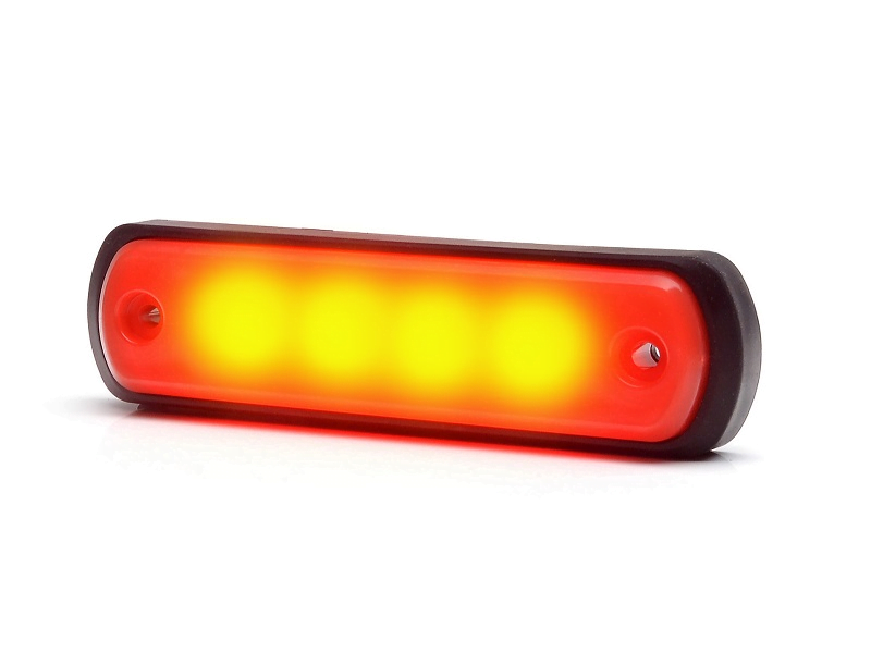 WAŚ W189N NEON marker light red - suitable for 12 and 24 volt use - to be mounted on your car, truck, trailer, trailer, camper, caravan and more - EAN: 5903098109912