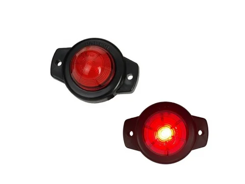 Horpol LED markeringslamp rood - opbouw montage - geschikt voor 12 & 24 volt - auto, aanhanger, vrachtwagen, tractor en meer - EAN: 5903116343595