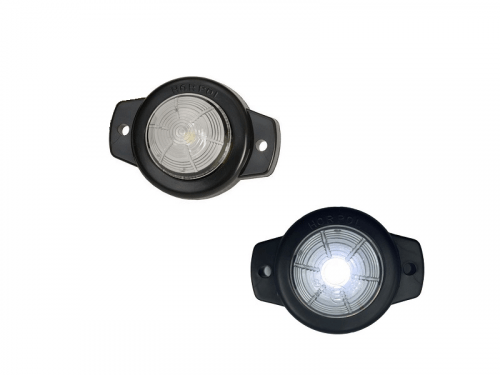 Horpol LED markeringslamp wit - opbouw montage - geschikt voor 12 & 24 volt - auto, aanhanger, vrachtwagen, tractor en meer - EAN: 5903116343588