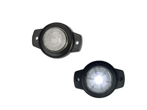 Horpol LED Begrenzungsleuchte weiß - Aufbaumontage - geeignet für 12 & 24 Volt - PKW, Anhänger, LKW, Traktor und mehr - EAN: 5903116343588