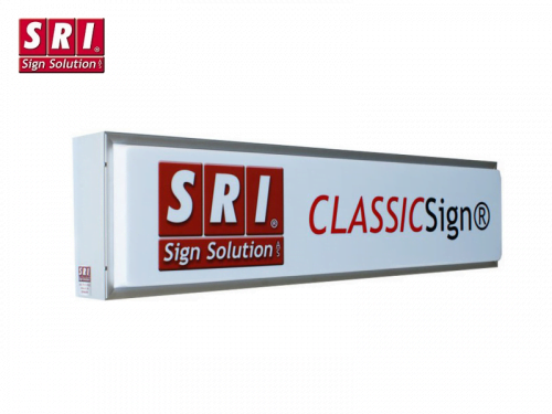 SRI LED light box 130x30 cm - oldskool LED light box of Danish quality - suitable for 24 volt use