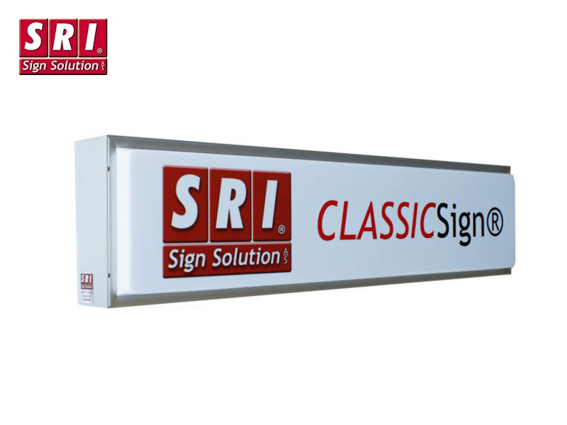 SRI LED light box 140x40 cm - oldskool LED light box of Danish quality - suitable for 24 volt use