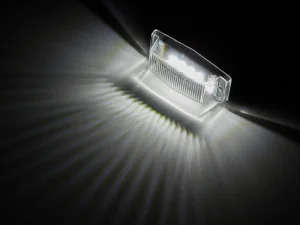 Nedking LED dubbelbrander wit - voorzien van 8 LED's - enkel geschikt voor 24 volt gebruik - vrachtwagen en trailer verlichting - EAN: 6090428693605