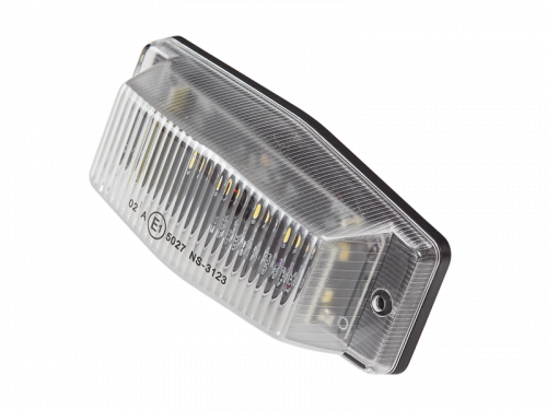 Nedking LED dubbelbrander wit - voorzien van 8 LED's - enkel geschikt voor 24 volt gebruik - vrachtwagen en trailer verlichting - EAN: 6090428693605