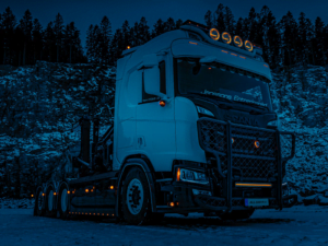 Scania with WAŚ LED unit orange - suitable for Danish side lamp - Strands Viking model - EAN: 5901323106637