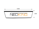 Nedking LED lichtplaat Scania Next Gen - Geschikt voor Scania Next Gen R - S Highline 119*26 cm - 24 volt only