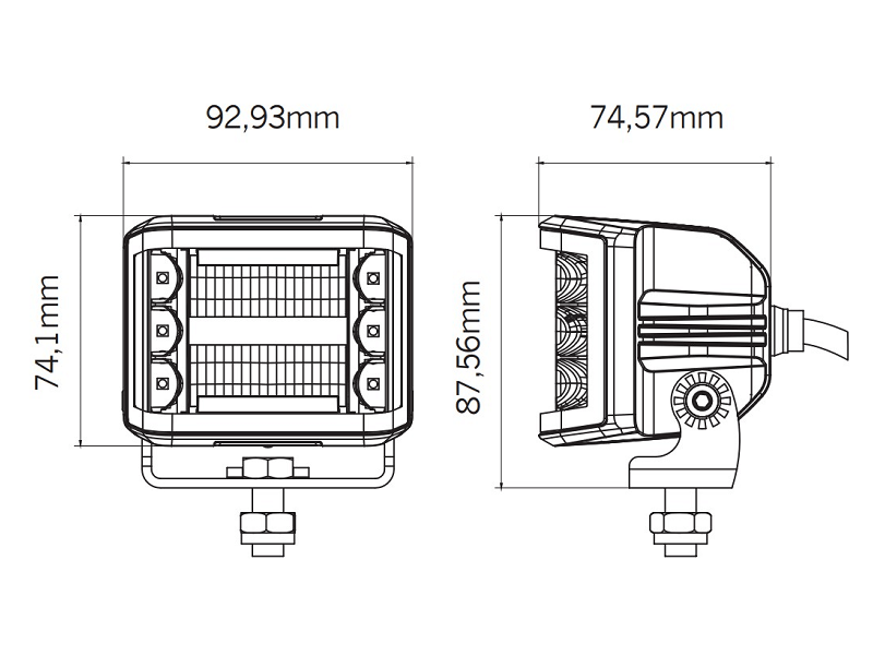 LED Standlicht orange - rot - Gylle - All Day Led - 12&24V