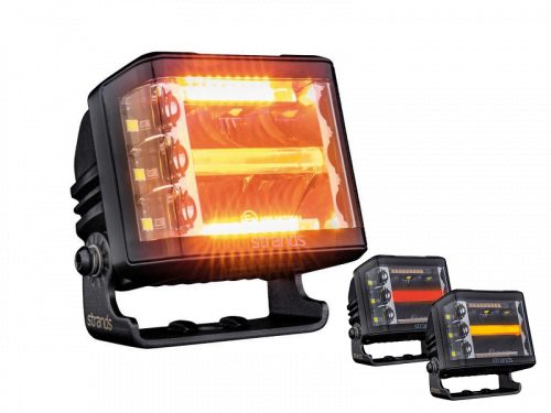 Strands Siberia RED Fox SIDE Shooter LED werklamp - werklamp met LED flitser - EAN: 7323030187569