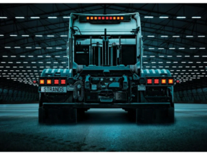 IZE LED fog light from Strands Mounted on a Scania - ENABLED