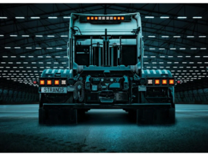 IZE LED reversing lamp from Strands Mounted on a Scania - SWITCHED ON