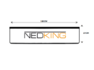 Nedking LED lichtplaat XL Scania Next Gen - Geschikt voor Scania Next Gen R - S Highline 180*27 cm - 24 volt only
