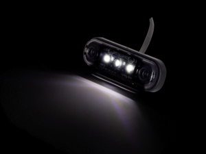 Strands Dark Knight markeringslamp wit met 3 LED's - geschikt voor 12 & 24 volt gebruik - voor auto, aanhanger, vrachtwagen, trailer, camper en meer - EAN: 7323030187101