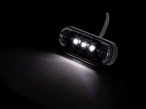 Strands Dark Knight Markierungsleuchte weiß mit 3 LED's - geeignet für 12 & 24 Volt - für Auto, Anhänger, LKW, Anhänger, Wohnmobil und mehr - EAN: 7323030187101