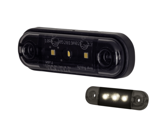 Strands Dark Knight Markierungsleuchte weiß mit 3 LED's - geeignet für 12 & 24 Volt Einsatz - für PKW, Anhänger, LKW, Anhänger, Wohnmobil und mehr - EAN: 7323030187101