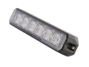 Strands LED flitser WIT - LED waarschuwingslamp met 6 LED's - geschikt voor 12 en 24 volt gebruik - EAN: 7323030183080