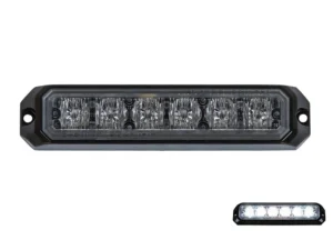 Strands LED strobe WHITE - LED warning lamp with 6 LED's - suitable for 12 and 24 volt use - EAN: 7323030183080