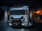 Scania Next Gen vrachtwagen met LED verstraler van Strands - LED lamp met donker glas - EAN: 7350133810308