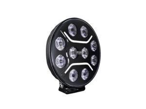 Strands Dark Knight Intense 9 inch LED verstraler - met oranje en wit LED stadslicht - voor 12 & 24 volt gebruik - EAN: 7323030186807